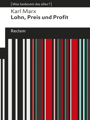 cover image of Lohn, Preis und Profit